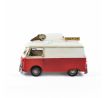 Kovové auto „ICECREAM“ – Retro zmrzlinový van červenobielé