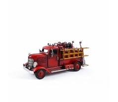 Kovové auto – Vintage hasičský model