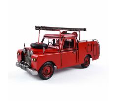 Kovové auto – Vintage hasičský model s rebríkom
