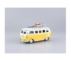 Kovové auto – VW T1 Bulli s plážovou výbavou