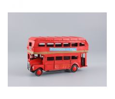 Kovové auto – Vintage double-decker London Bus