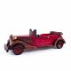 Drevené auto – Vintage kabriolet červený