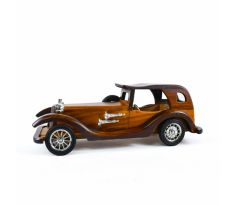 Drevené auto – Retro roadster so strechou