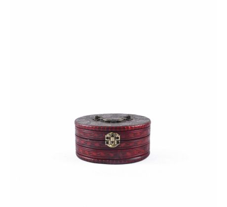 Súprava zdobených úložných boxov (2 ks) – 16x14x9 / 14x11x5