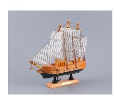 Drevená plachetnica CONFECTION light wood 20x21x5 cm