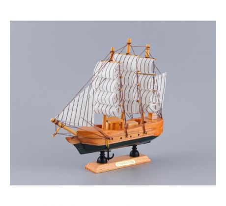 Drevená plachetnica CONFECTION light wood 20x21x5 cm