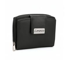 Kožená peňaženka "LORANZO" (S) – čierna