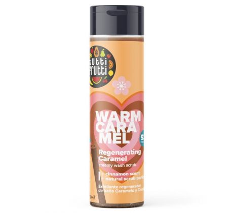 Tutti Frutti WARM CARAMEL regeneračný krémový sprchový peeling 200ml